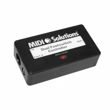 Midi Solutions DUAL MIDI Footswitch Controller Box