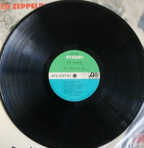 Led Zeppelin 1 / MT-1067 / Japanese Vinyl LP gatefold Atlantic blue label - Picture 6 of 10