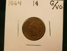 1864  Indian Head Cent    Item # 11724
