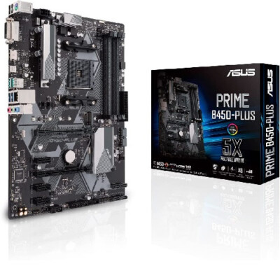 Mainboard ASUS Prime B450-Plus ATX AMD Sockel AM4 DDR4 PCIe 3.0 Displayport HDMI