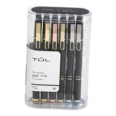 TUL GL Series Retractable Gel Pens, Medium Point, mm, Black