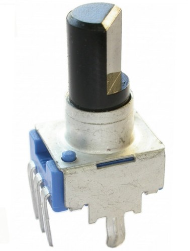 9mm Drehpotentiometer Knopftyp Mono Stereo, liegend stehen viele Werte - Picture 15 of 57