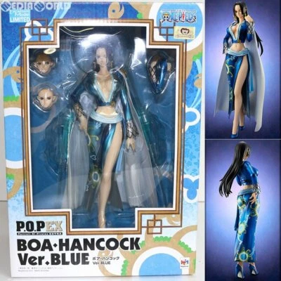 Megahouse OnePiece Portraits of Pirates Neo-Ex Boa Hancock Excellent Modèle BLEU - Photo 1/4