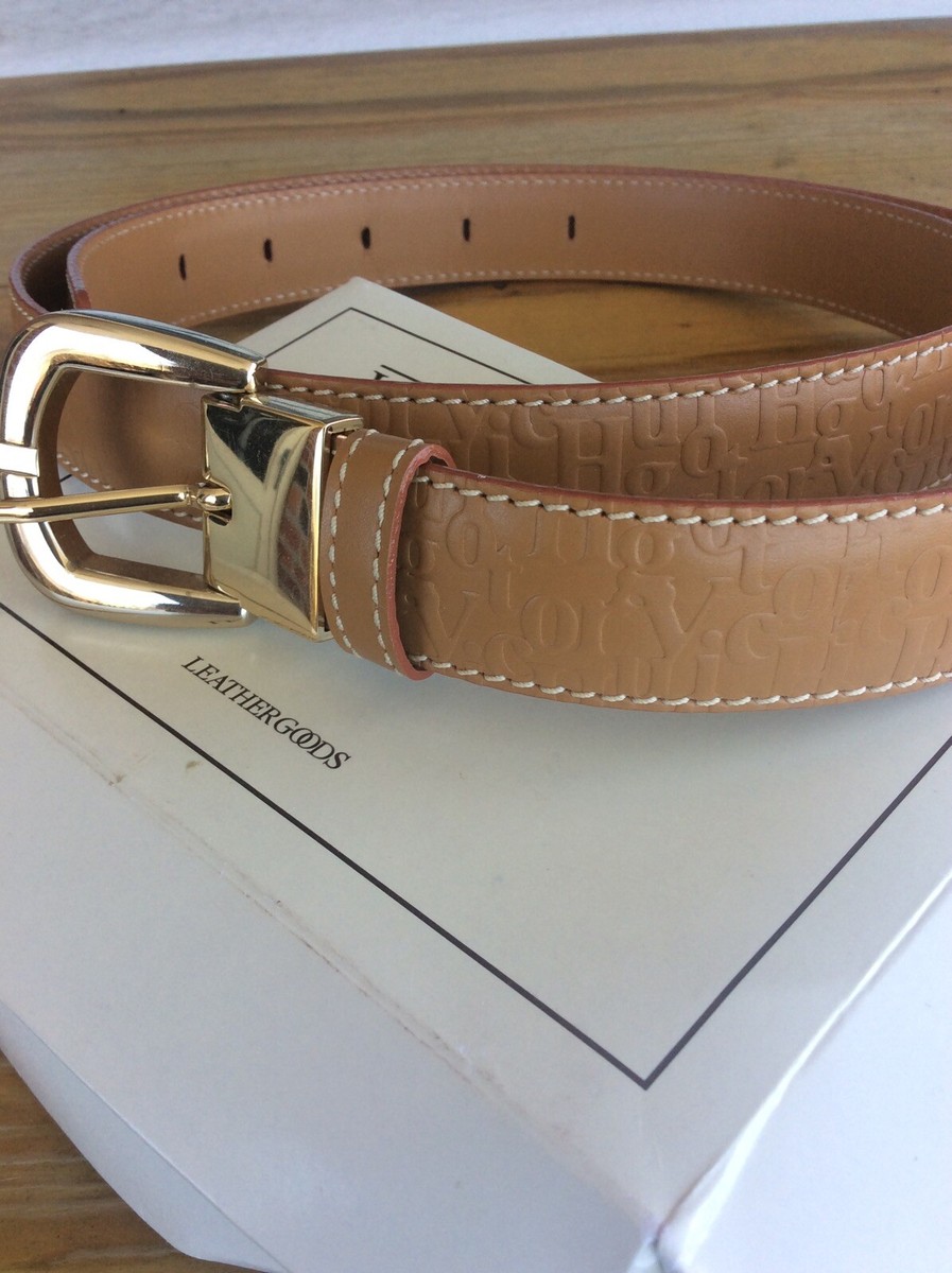 NWT Victor Hugo genuine embossed skinny belt L Victor Hugo Genuine Leather Skinny Belt 82 | eBay main image 4