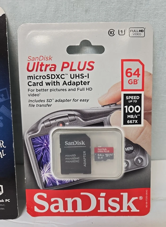 SanDisk Ultra Plus 64GB microSD, Hp Flash 4GB, Lexar Platinum II 4gb Memory Card - Image 4 of 4