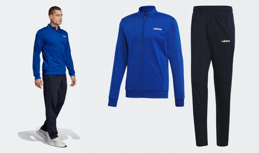 Adidas Essentials Minimalist Back To Basics Track Suit Royal Blue/Legend  Ink | eBay