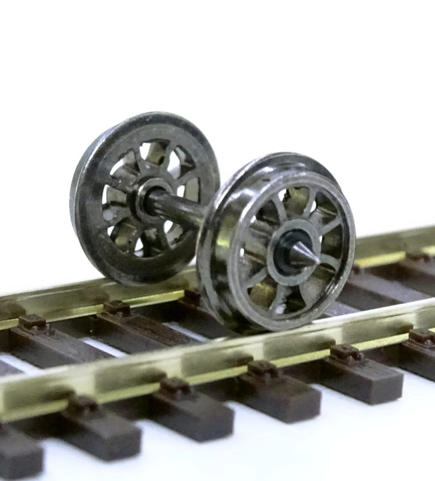 2 Essieux HO de remplacement  Jouef ou Lima 10,4 - 10 - 11,4mm 25,4  - 24,4mm  - Photo 2/3