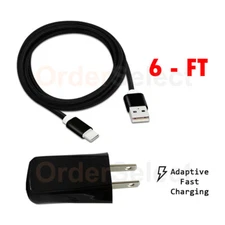 Fast Wall Charger +6FT Type-C CABLE for Original Samsung Galaxy A21 A51 A71 BLK