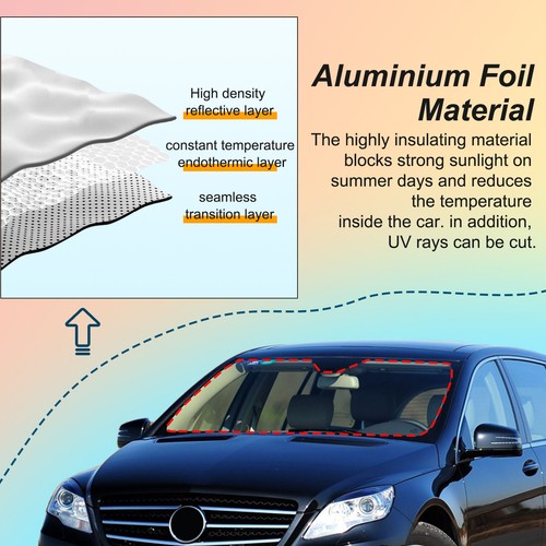 Car Sun Shade Windshield Sunshade Cover For Mercedes Benz R Class W251 2006-2017 - Picture 10 of 16