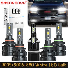 For GMC Yukon XL 2000-2006 White LED Headlight Bulb Hi Lo Beam Fog Light Lamp Z8