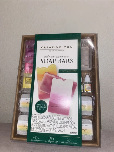 DIY Handmade Citrus Sunrise Soap Bars Creative Kit Workshop With Essential Oils