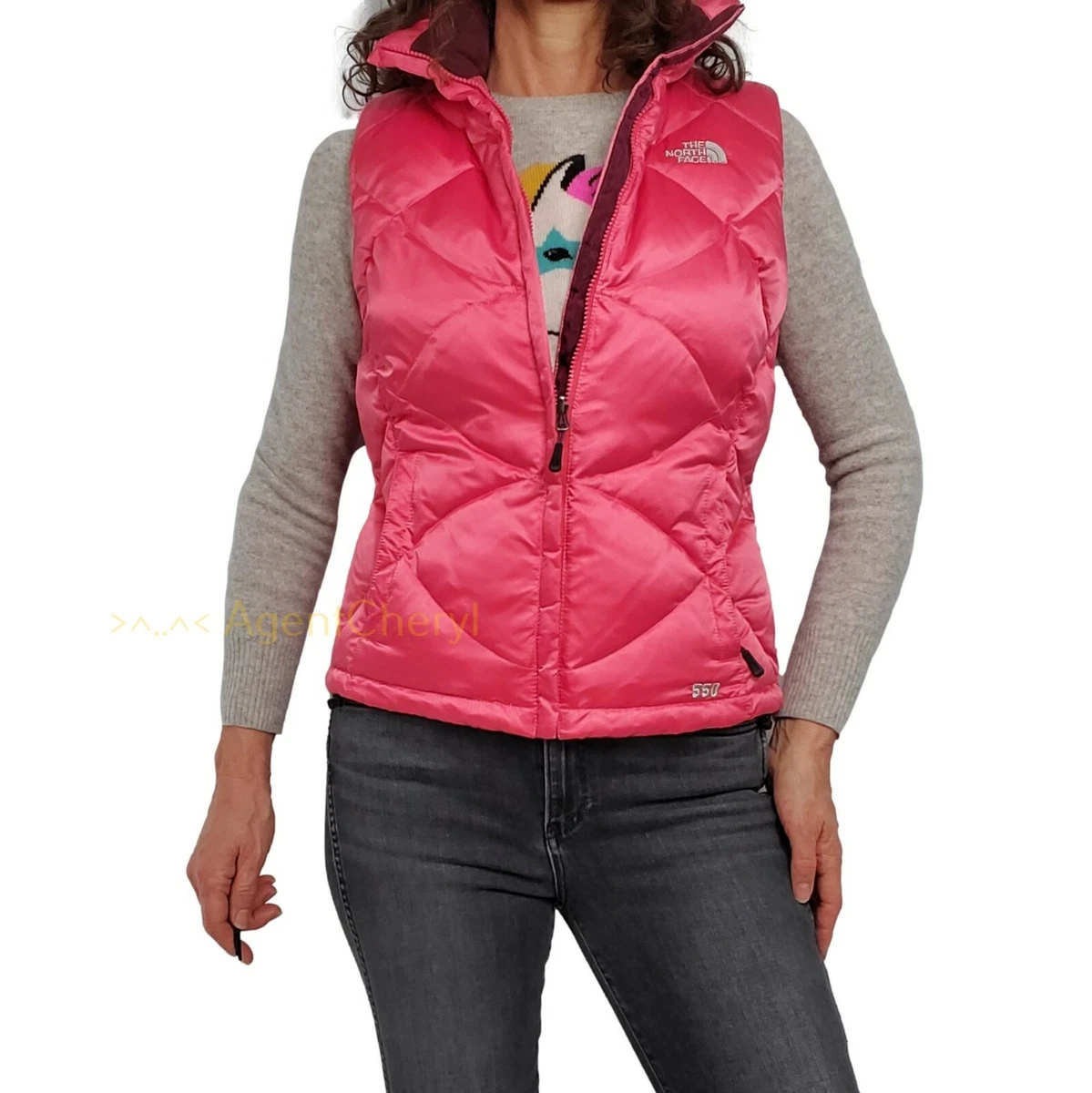North face clearance pink vest