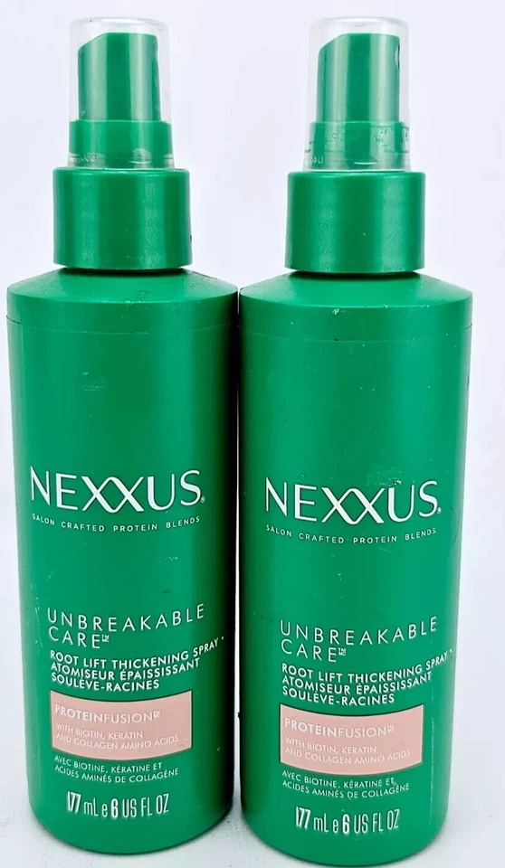 Nexxus Root Lift Thickening Spray Unbreakable Care 6 oz Each - 2 Pack