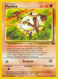 Pokemon  Mankey (55/65) Jungle LP