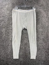 Fruit of the Loom Thermal Base Layer Bottom Men's XL Gray Compression Long Johns