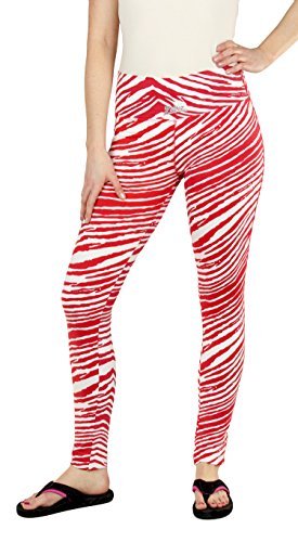 Леггинсы-брюки Zubaz NCAA Womens Nebraska Cornhuskers командного цвета с тигровым принтом