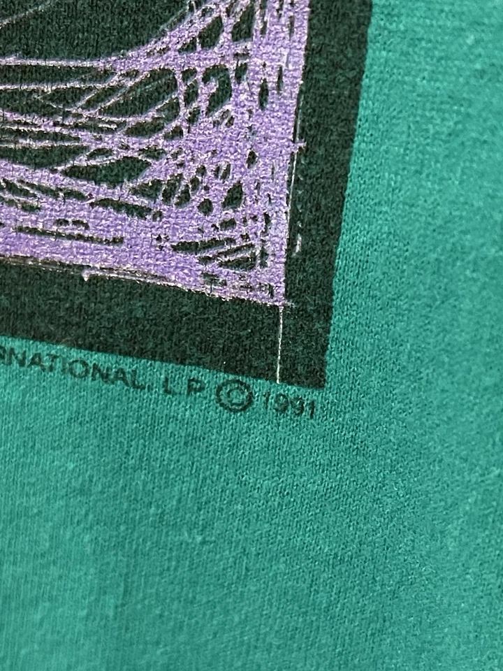 Camisa Vintage Anos 90 Gotcha Surf Neon Logotipo Caixa SS Tamanho Grande Lixeira 1 - Imagem 3 de 4