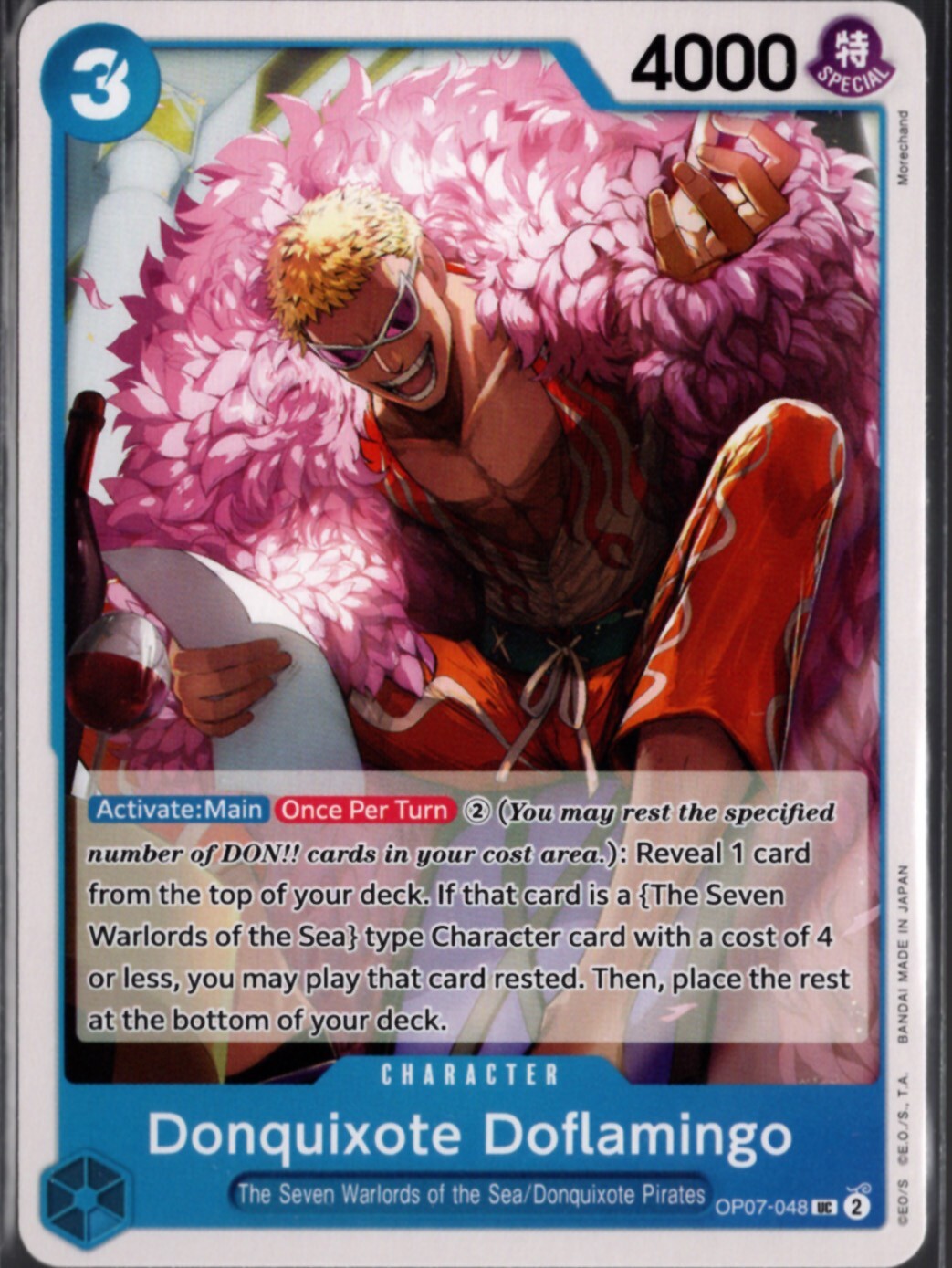 One Piece Card Game Donquixote Doflamingo 500 Years In The Future OP07-048