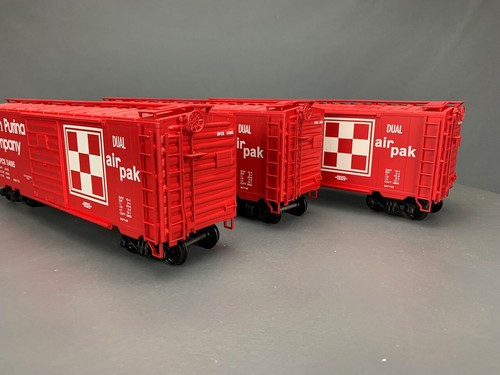 3X Lot O Scale Weaver 40’ Ralston Purina Boxcars 2-Rail O1511 LZ - Picture 8 of 14