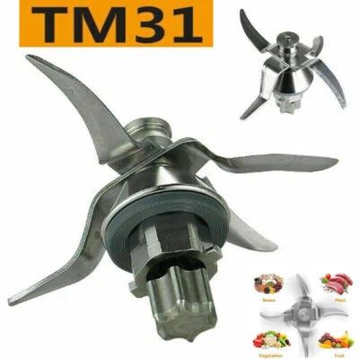 MARKENLOS Vorwerk Thermomix TM31 Küchenmaschine Ersatz Messer Mixmesser Edelstahl De.