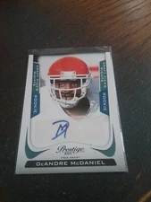 DeAndre McDaniel  SP Auto 797 of 1499 Rc Free Agent 2011 Panini Prestige No...