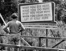 MANHATTAN PROJECT Secret BILLBOARD What You See Do Hear Poster Photo 13x19