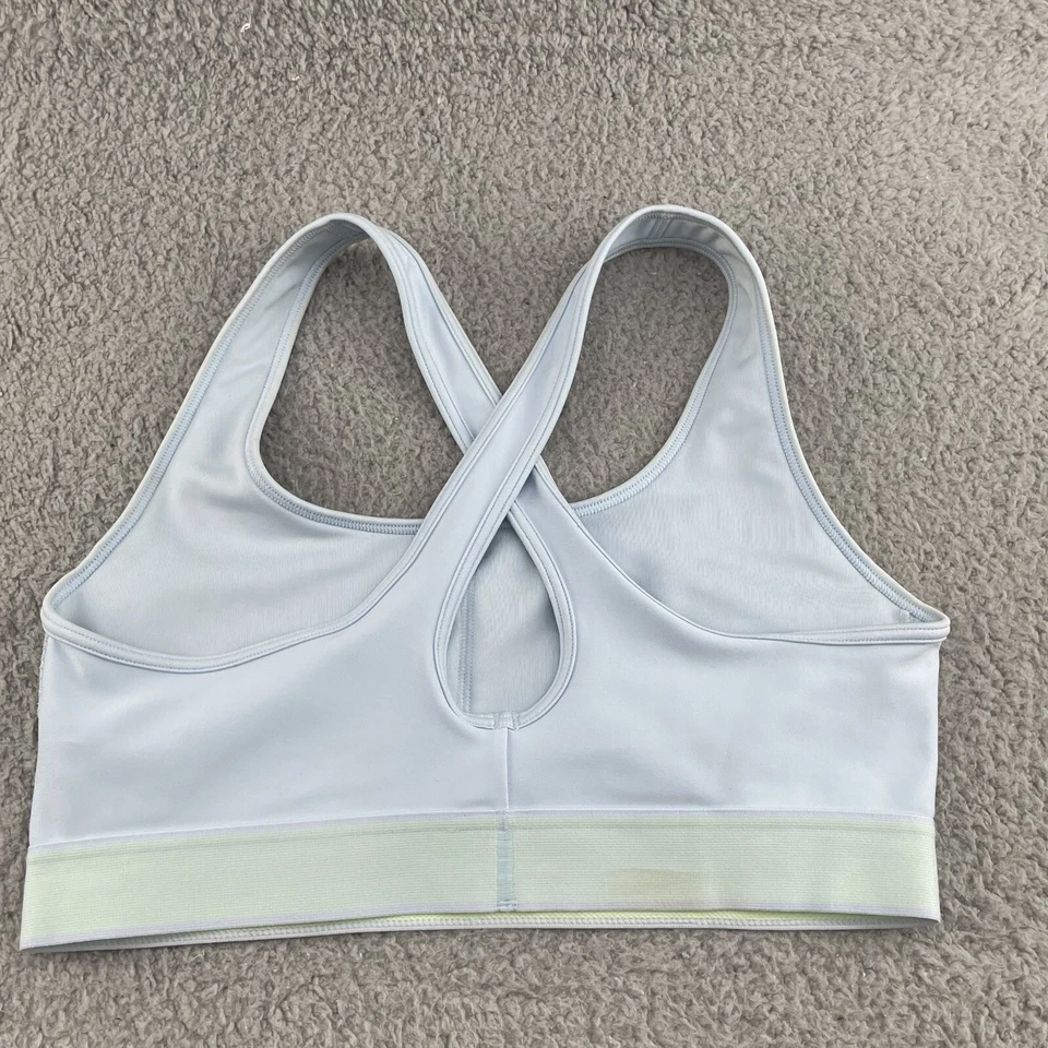 Under Armour Sports Bra Women Medium Blue Rasor Running Sportwear Gym Gorpcore - Image 2 of 4