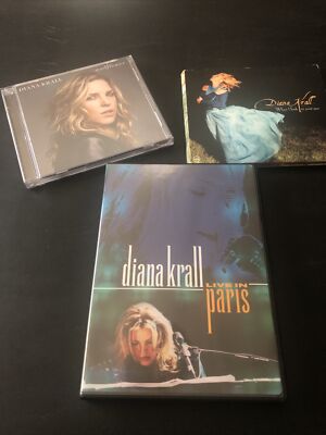 Lot 2 Diana Krall Cd's + 1 DVD Live in Paris Wallflower When I Look into Eyes =)