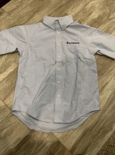 Canterbury School Dress Shirt Uniform Lands End Boys Size 10 Short Sleeve