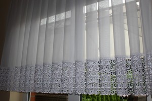 Hochwertige Exklusive Gardine Voile Store Mit Plauener Spitze