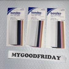 Wrights 230 015-001 Bondex Iron-On Mending Tape 7"X1-1/4" 6/Pkg-Multi 6Pk X 3