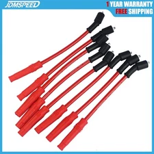 10.5 MM SPARK PLUG WIRES FOR CHEVY GMC TRUCK 4.8 5.3 6.0 VORTEC ENGINES JDMSPEED