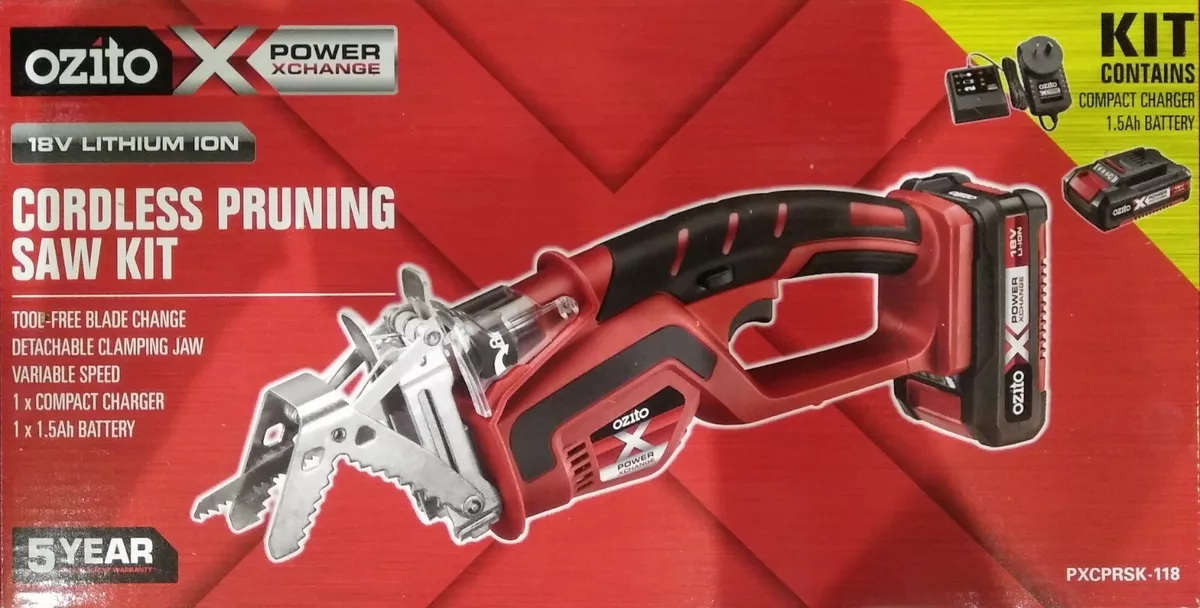 Ozito pruning 2025 saw kit