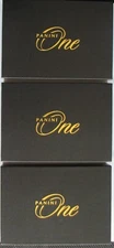 2023 - LOT OF THREE (3) - Panini One Football Hobby EMPTY Box Gold Label