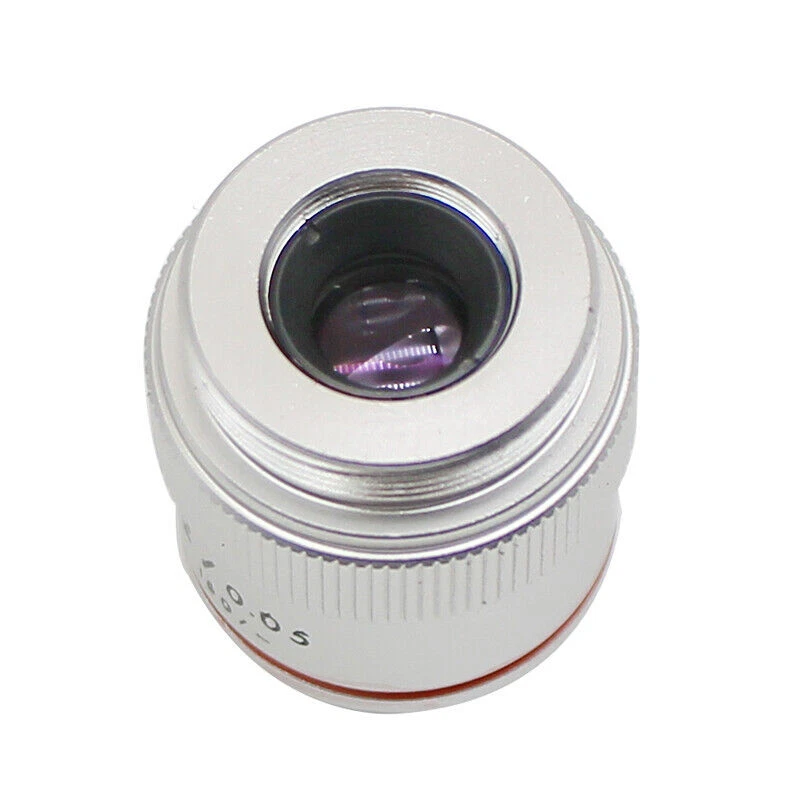 Single RMS Thread Achromatic Infinity Objective Lens - 1x, 2x Magnification For Biological Microscopes
