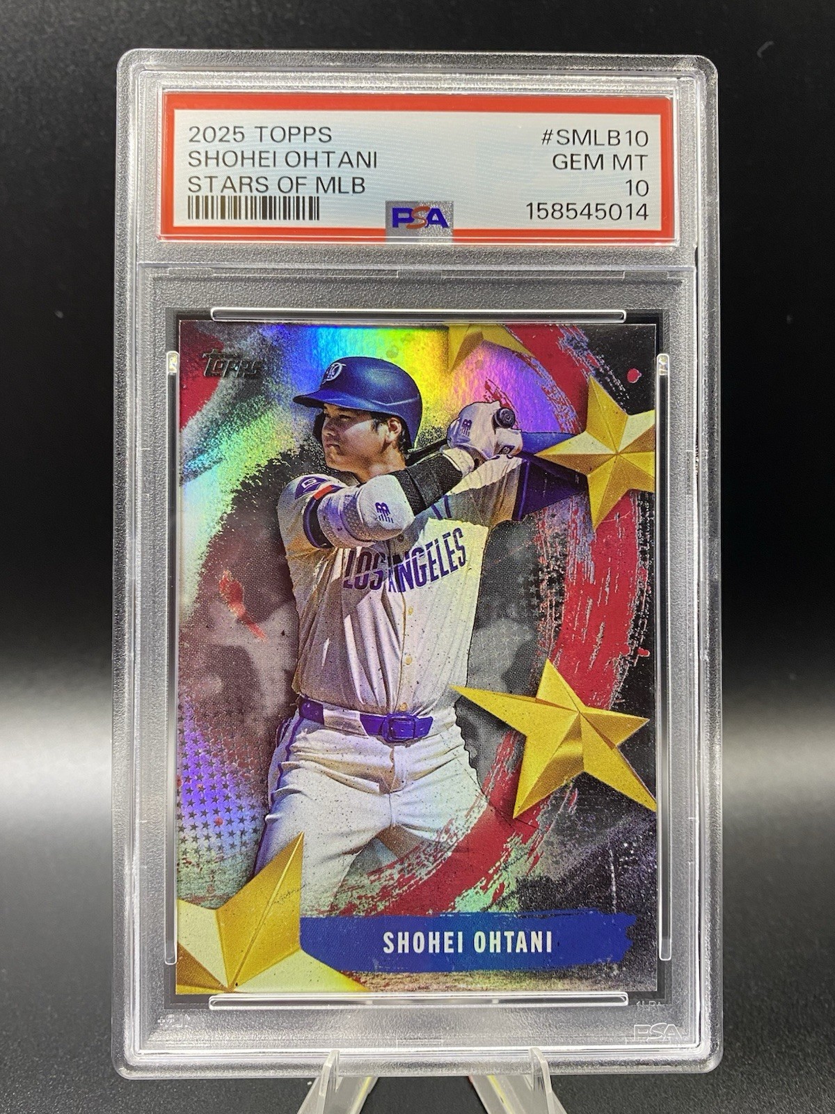 Shohei Ohtani #SMLB-77 (Baseball Cards 2025 Topps Update Stars of MLB) — is it worth grading?