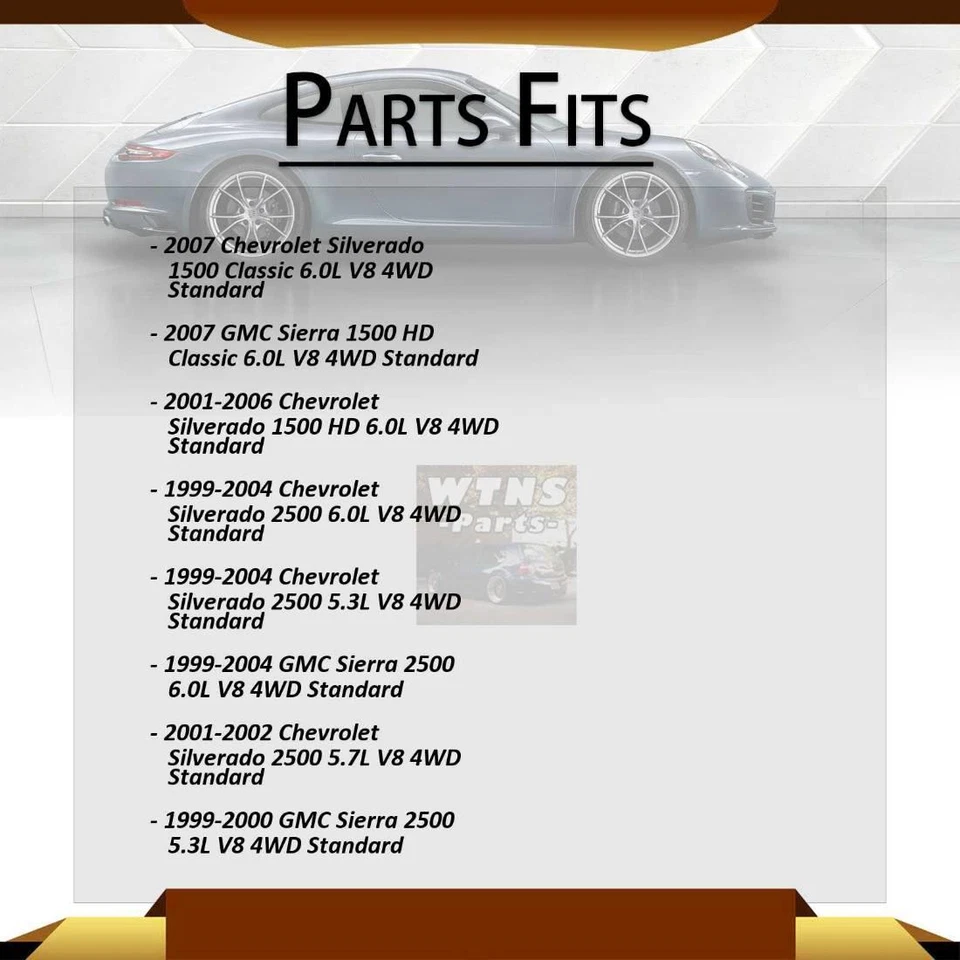 Fits 2002 2003 2004 2005 Chevrolet Avalanche 2500 WJB Front Wheel Hub Bearings - Image 4 of 4