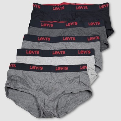 Levi's Low Rise Briefs / Underwear - NEW Mens XL (40-42) 5-Pack - #48487-D1