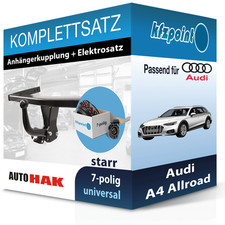 Für Audi A4 Allroad 06.16- AUTO HAK Anhängerkupplung starr + 7polig E-Satz neu