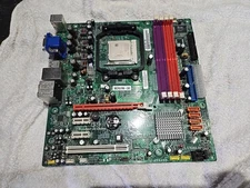 ECS MCP61PM-GM REV 2.2 SocketAM2 Motherboard, 15-V06-012200 with Processor & RAM