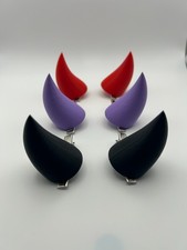 Devil Horn Hair Clips - Cosplay Costume Accessory - Clip On Demon Horn Barrette