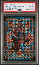 2024 Panini Mosaic Shai Gilgeous-Alexander Stained Glass PSA 10 – Oklahoma City 
