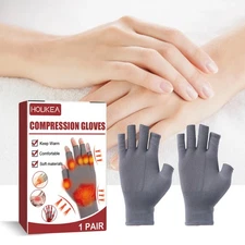 Compression Gloves for Arthritis Joint Support Wrist Pain Relief Fingerless Hand