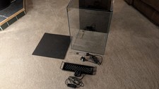 Aqua One Rimless Glass Aquarium (60L) - 35x35x50cm - LED Light, Heater & Mat