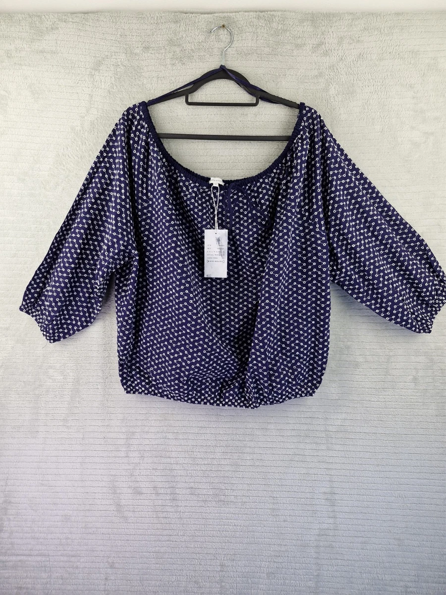 Chemisier Femme Warehouse Taille 12 En Soie 100% - Couleur Noire, Coupe Basique - Occasion En Excellent état