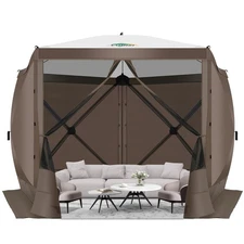 Pop Up Gazebo Screen Tent Screen House for Camping, 10FTx10FT Screen Room wit...