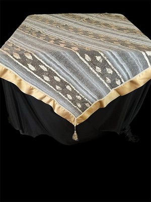 Table Topper from Greece With Tassels On Four Corners 60 X 60 New