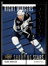 2019-20 Upper Deck Shooting Stars Right Wingers Blake Wheeler Winnipeg Jets