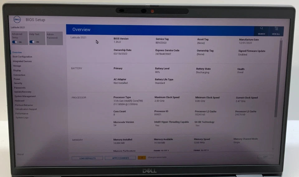 Dell Latitude 5521 · i7-11850H · 16GB · 1TB, photo 3 of 5