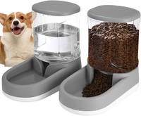 Automatischer Futterspender Katze, Hunde, 2 X 3,8 L, Wasserspender Katzen Und